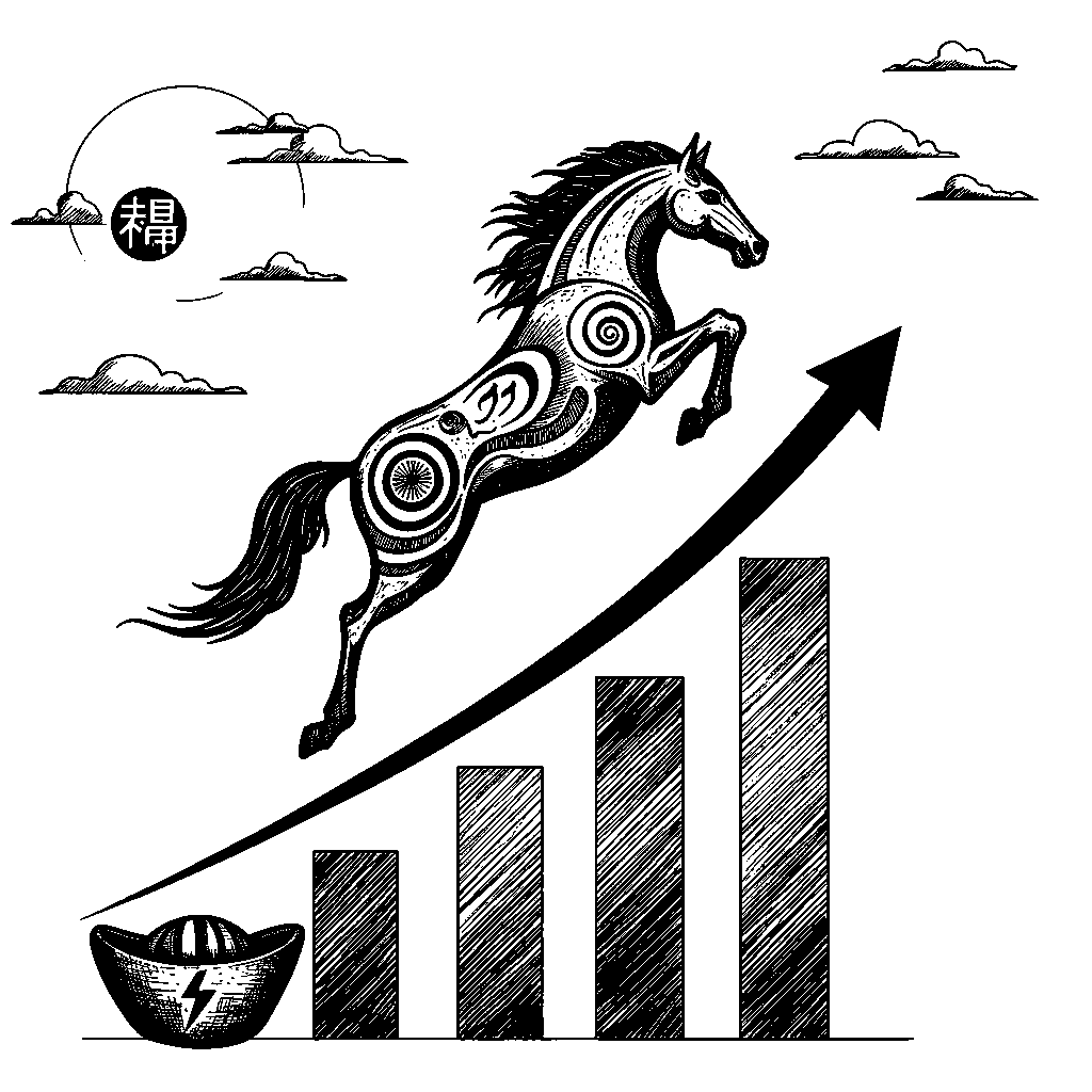 Chinese new year year of the horse • Electric vehicle market growth.